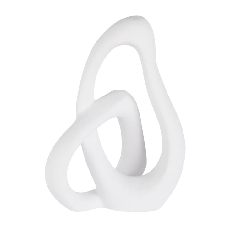 Maisons du Monde Arondo - Figura decorativa de dolomita blanca de 40 cm