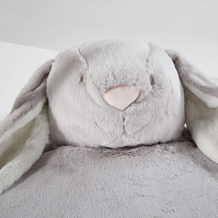 Maisons Du Monde Arthur - Alfombra De Estimulación Redonda Conejo Gris D.90