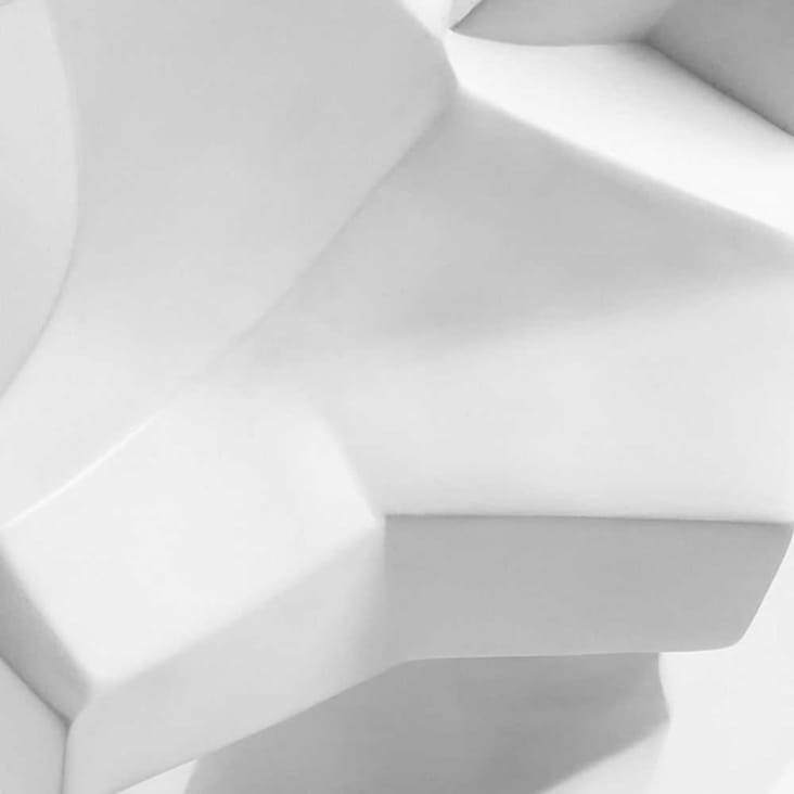 Maisons Du Monde Arthur - Figura De Zorro Blanco Mate H.56 Cm