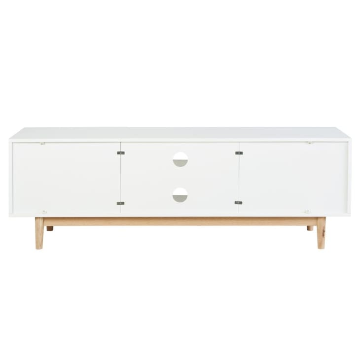 Maisons Du Monde Artic - Mueble De TV Vintage 2 Puertas Blanco