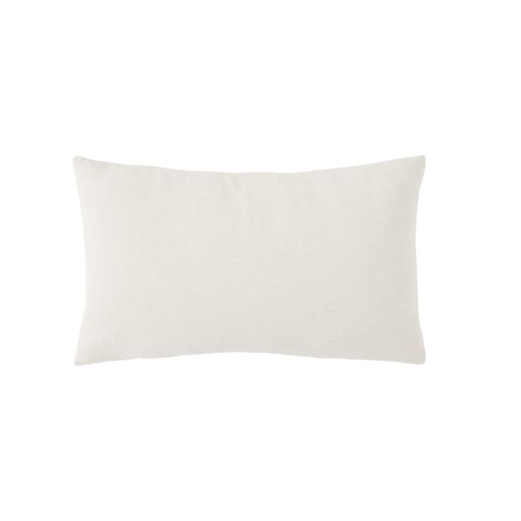 Maisons Du Monde ASILAH - Cojín Bordado Crudo Amarillo Terracota 30x50