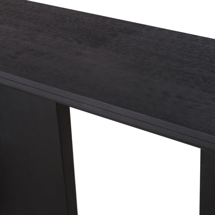 Maisons Du Monde Attica - Consola Negra De Madera De Mango Maciza
