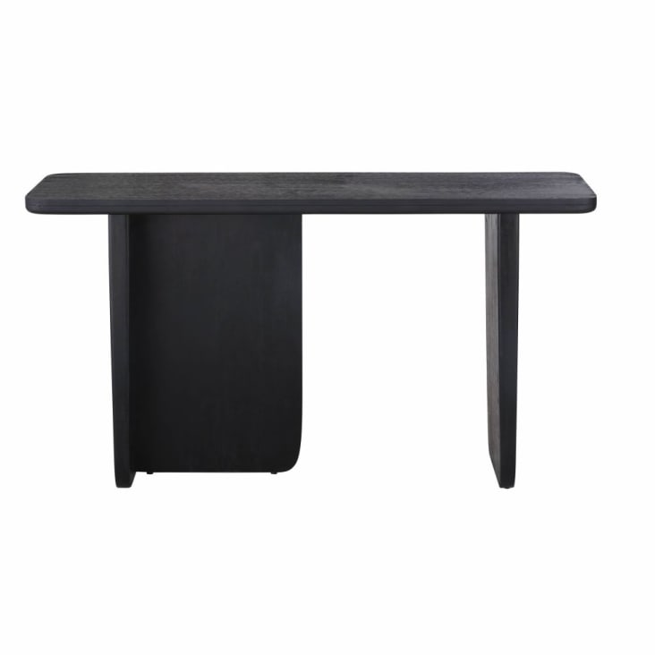Maisons du Monde Attica - Consola negra de madera de mango maciza