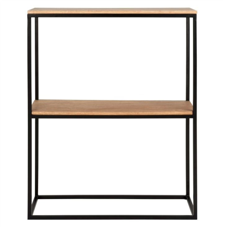 Maisons du Monde AUGUSTINE - Consola de mango y metal negro