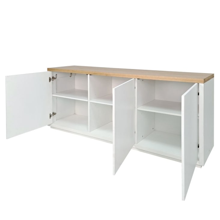 Maisons Du Monde Austral - Aparador Blanco Con 3 Puertas