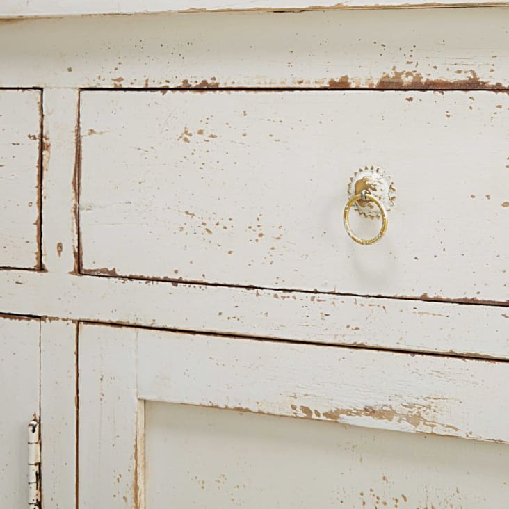 Maisons Du Monde Avignon - Aparador Con 3 Puertas De Mango Blanqueado