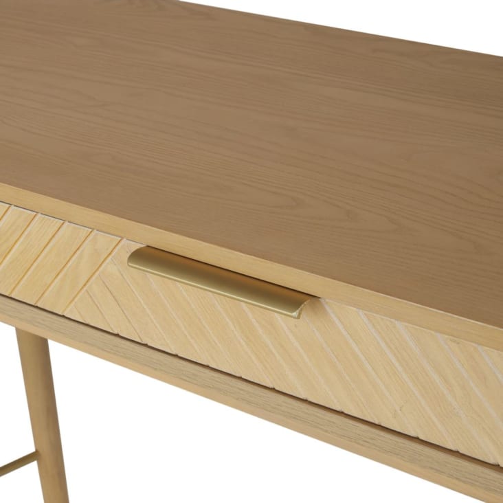 Maisons Du Monde Axelle - Escritorio Beige Con 2cajones