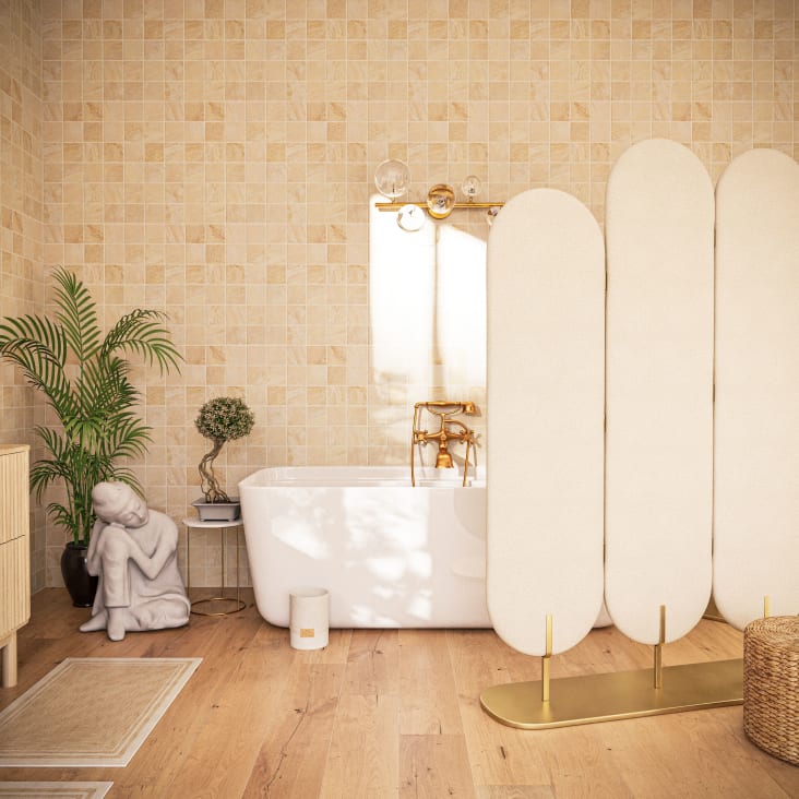 Maisons Du Monde AYO - Estatua De Buda Color Crudo Efecto Envejecido Alt.60