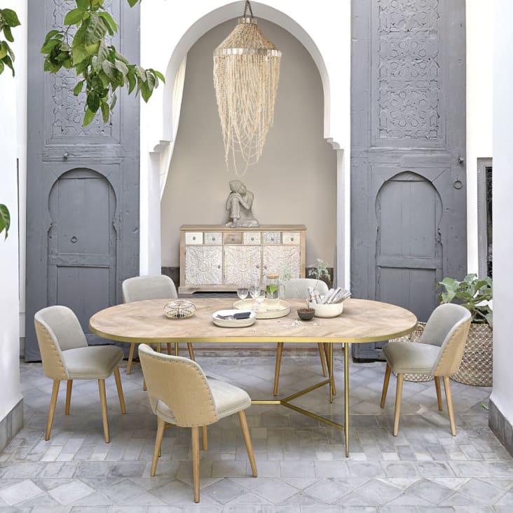 Maisons Du Monde AYO - Estatua De Buda Color Crudo Efecto Envejecido Alt.60