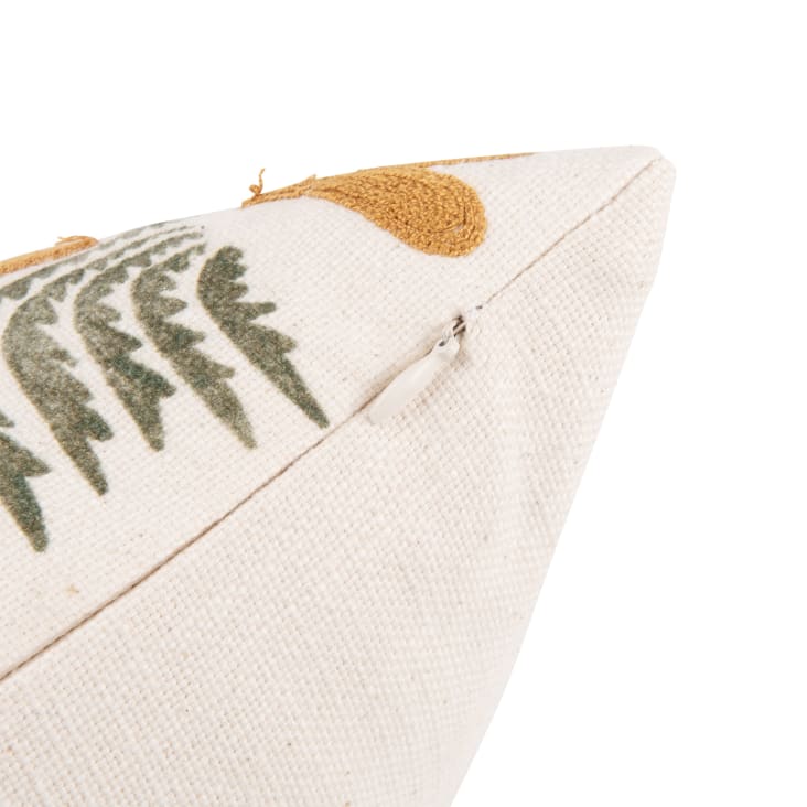 Maisons Du Monde AZAD - Funda De Cojín De Algodón Bordado Con Estampado Exótico Multicolor 40 X 40