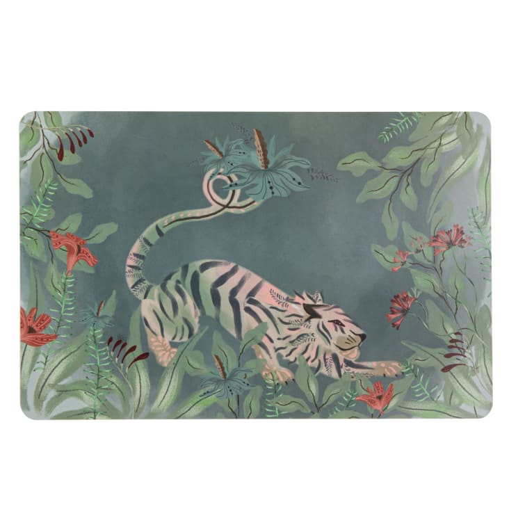 Maisons Du Monde Azel - Mantel Individual Azul Verde Beige Y Rojo