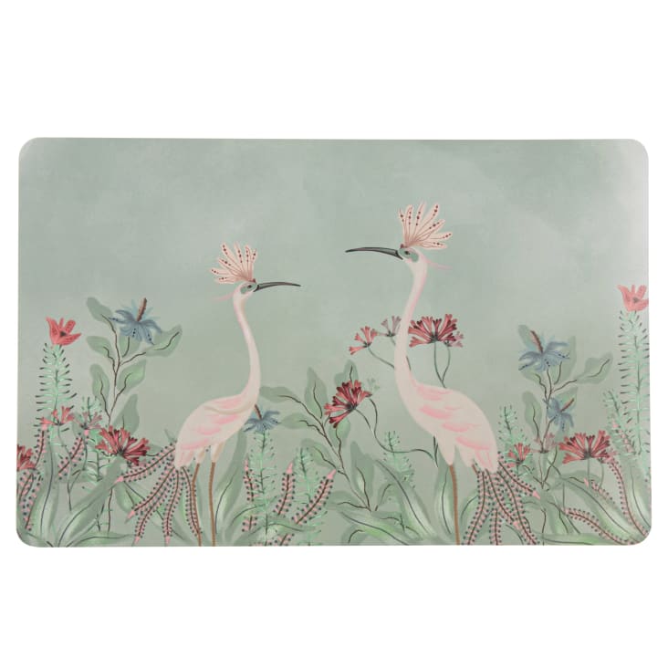 Maisons du Monde Azel - Mantel individual azul verde beige y rojo