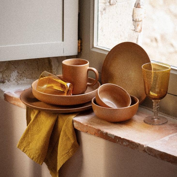 Maisons Du Monde AZILISE - Servilletas De Algodón Efecto Arrugado 42x42 (x4)