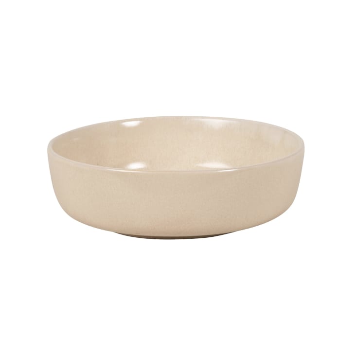 Maisons Du Monde Azra - Lote De 2 - Plato Con Borde De Gres Beige
