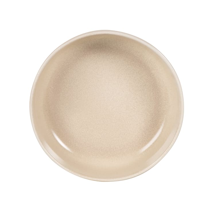 Maisons du Monde Azra - Lote de 2 - Plato con borde de gres beige