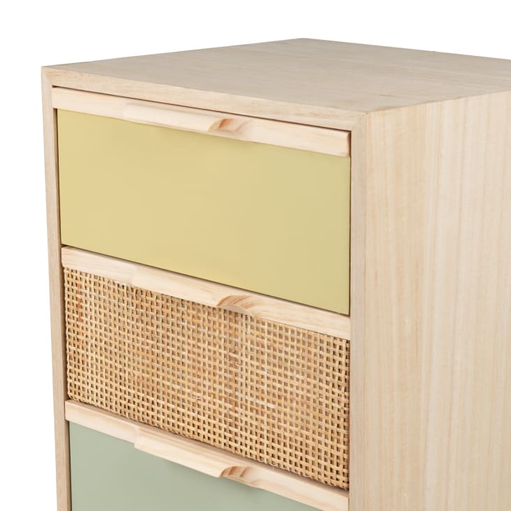 Maisons Du Monde AZUKI - Cajonera Pequeña Con 4cajones Multicolor