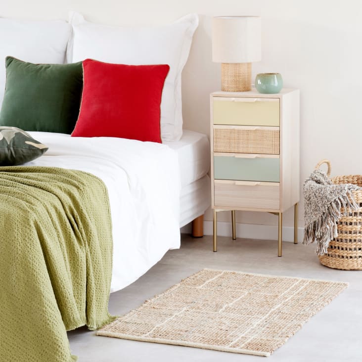 Maisons Du Monde AZUKI - Cajonera Pequeña Con 4cajones Multicolor