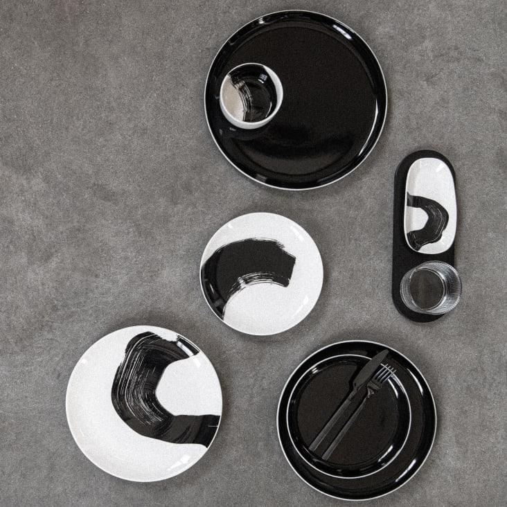 Maisons Du Monde Baden - Juego De 24 Cubiertos De Inox. Negro Mate BADEN