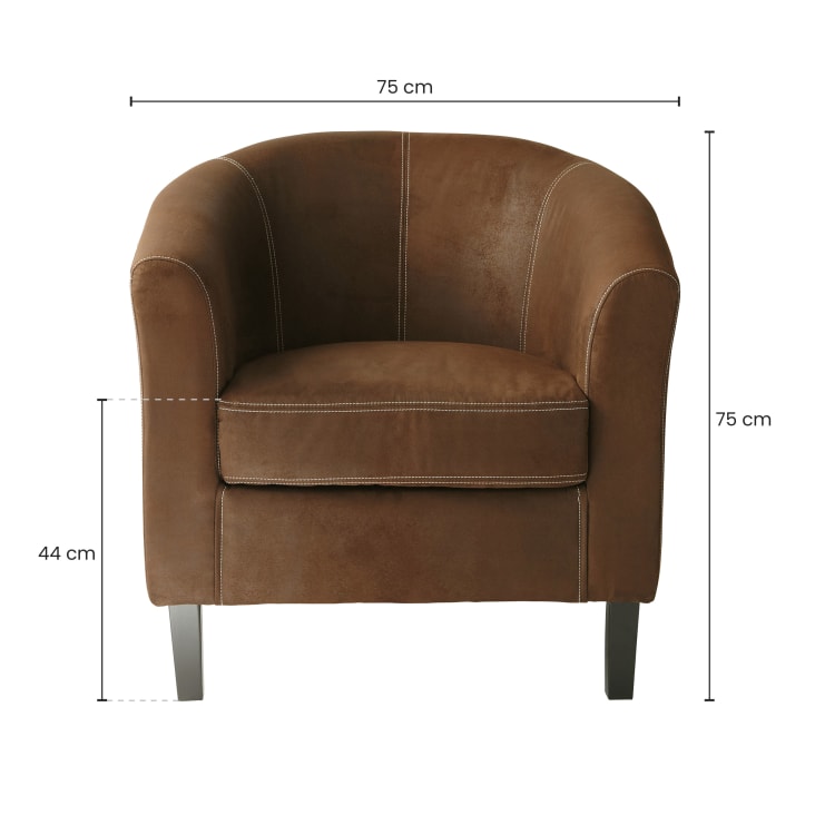 Maisons Du Monde Baltimore - Sillón De Antelina Marrón