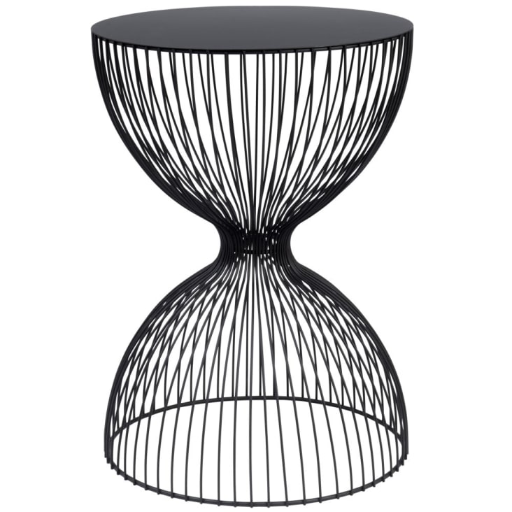 Maisons du Monde BAMAKO - Mesa auxiliar de alambre negro mate