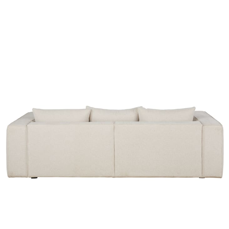 Maisons Du Monde Barack - Sofá De 4 Plazas De Tela Marfil