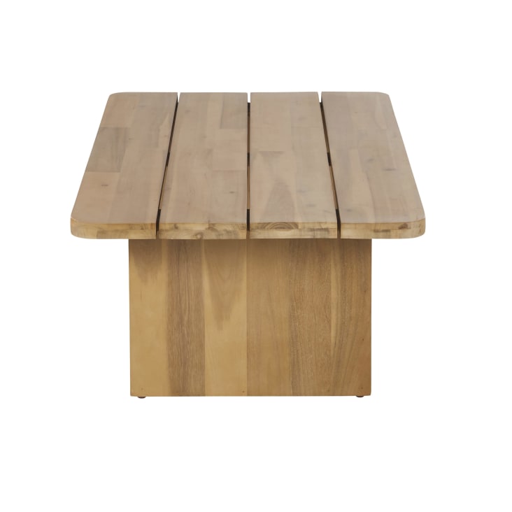 Maisons Du Monde Bari Business - Mesa Baja De Jardín Profesional De Madera De Acacia Maciza