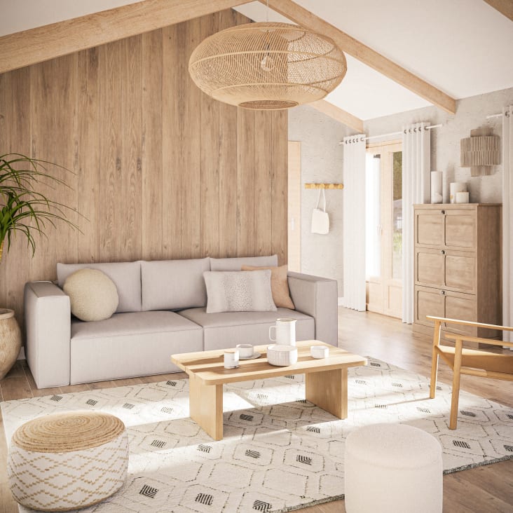 Maisons Du Monde Bari Business - Mesa Baja De Jardín Profesional De Madera De Acacia Maciza