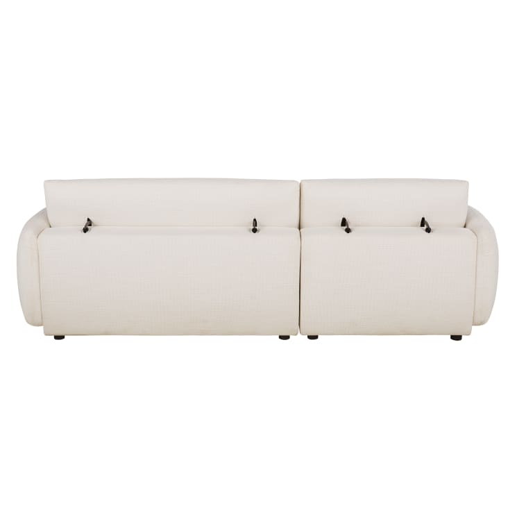 Maisons Du Monde Bayma - Sofá De 3/4 Plazas De Tela Reciclada Beige