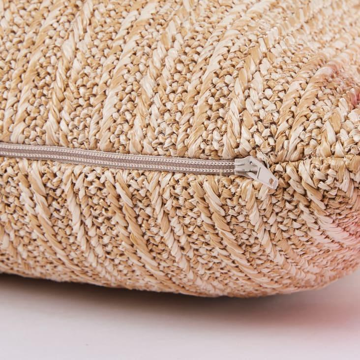 Maisons Du Monde Bazan - Cojín De Exterior Con Flecos Tricolor