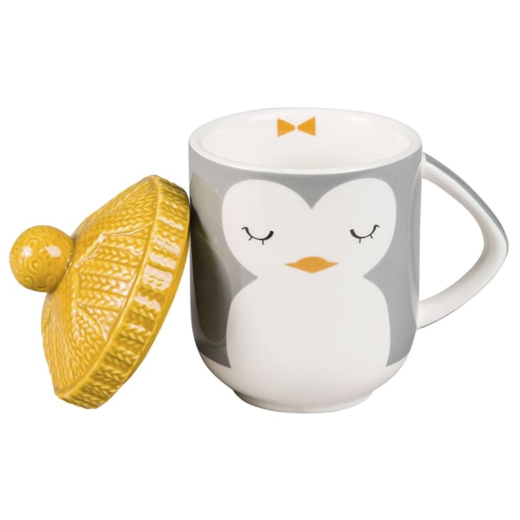 Maisons Du Monde BEANIE - Lote De 2 - Taza Con Sombrero De Pingüino De Cerámica