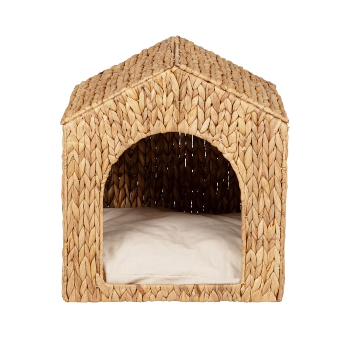 Maisons du Monde Beddy - Casa-cama para mascotas en jacinto de agua trenzada