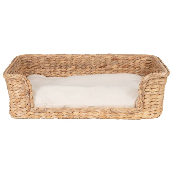 Maisons du Monde BEDDY - Cesta de jacinto de agua trenzado beige