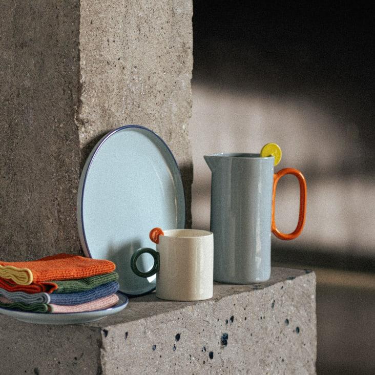 Maisons Du Monde Bedoin - Juego De 4 Toallas De Mano De Algodón Multicolor De 30x50 Cm