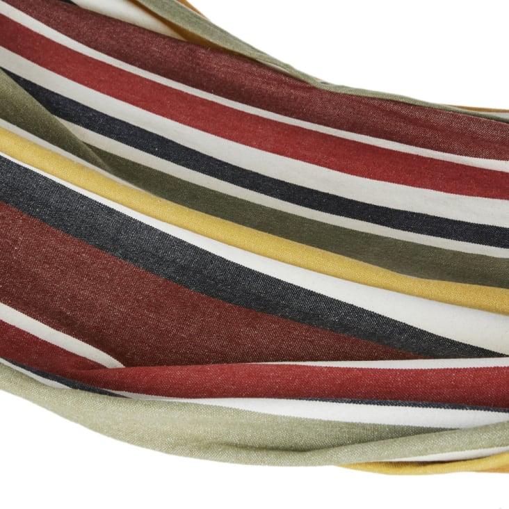 Maisons Du Monde BENEDITO - Hamaca Tejida De Algodón Reciclado Y Rayas Multicolor 100x200