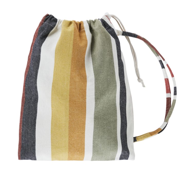 Maisons Du Monde BENEDITO - Hamaca Tejida De Algodón Reciclado Y Rayas Multicolor 100x200