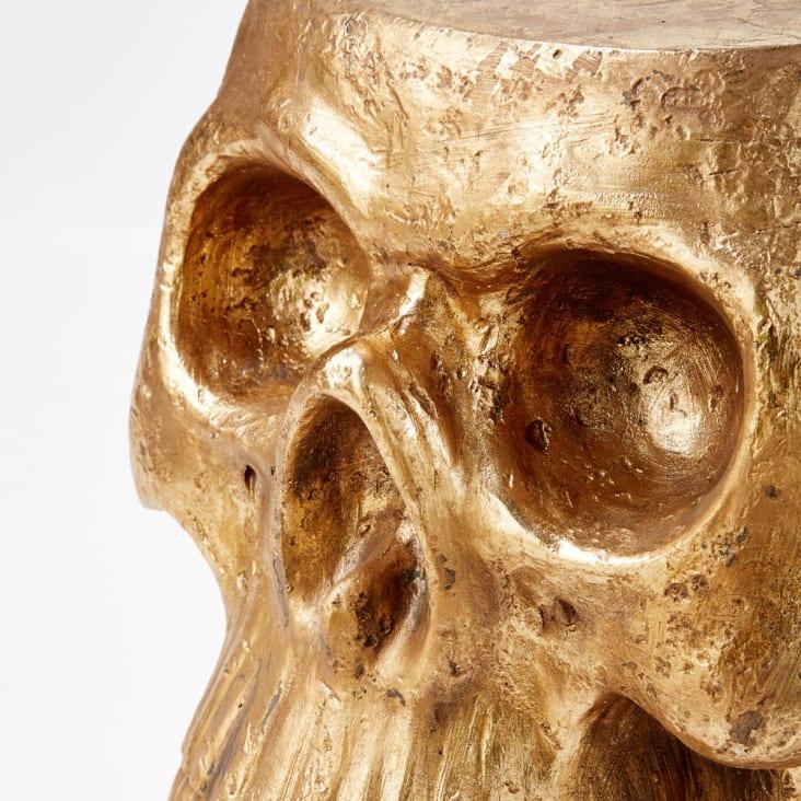 Maisons Du Monde Benicio - Mesa Auxiliar En Forma De Calavera Dorada