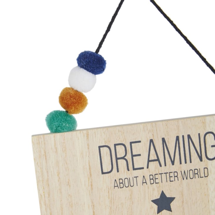 Maisons Du Monde BERLIN - Banderín Para Colgar Con Estampado Bicolor 19 X 34 Cm