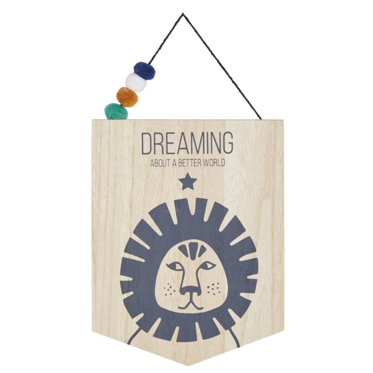 Maisons du Monde BERLIN - Banderín para colgar con estampado bicolor 19 x 34 cm