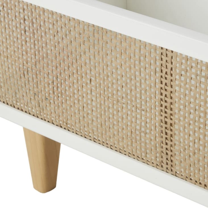 Maisons Du Monde Berlin - Librería Base En Blanco De Rejilla De Ratán En Beige