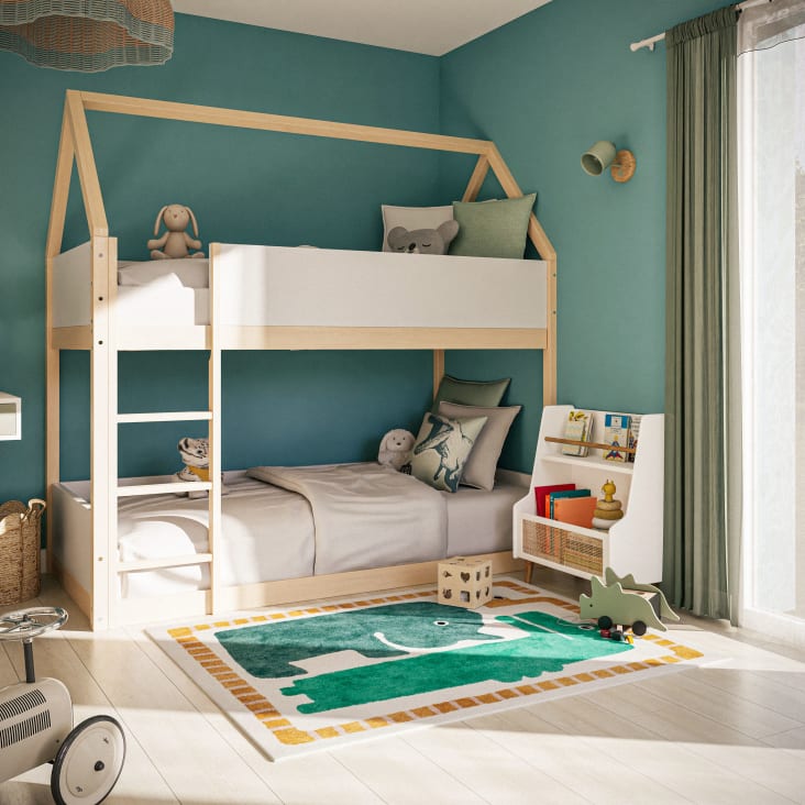 Maisons Du Monde Berlin - Librería Base En Blanco De Rejilla De Ratán En Beige