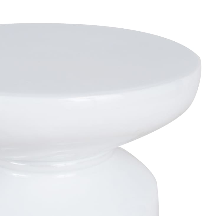 Maisons Du Monde BIANCA - Mesa Auxiliar De Gres Blanco