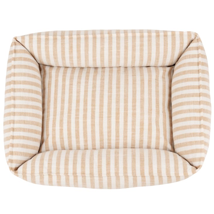 Maisons Du Monde Bill - Cama Para Mascotas A Rayas Beige Y Marrón