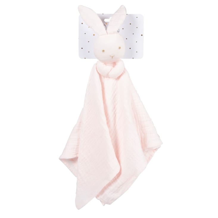 Maisons Du Monde Bird Song - Conejo Rosa De Peluche De Algodón Orgánico Rosa