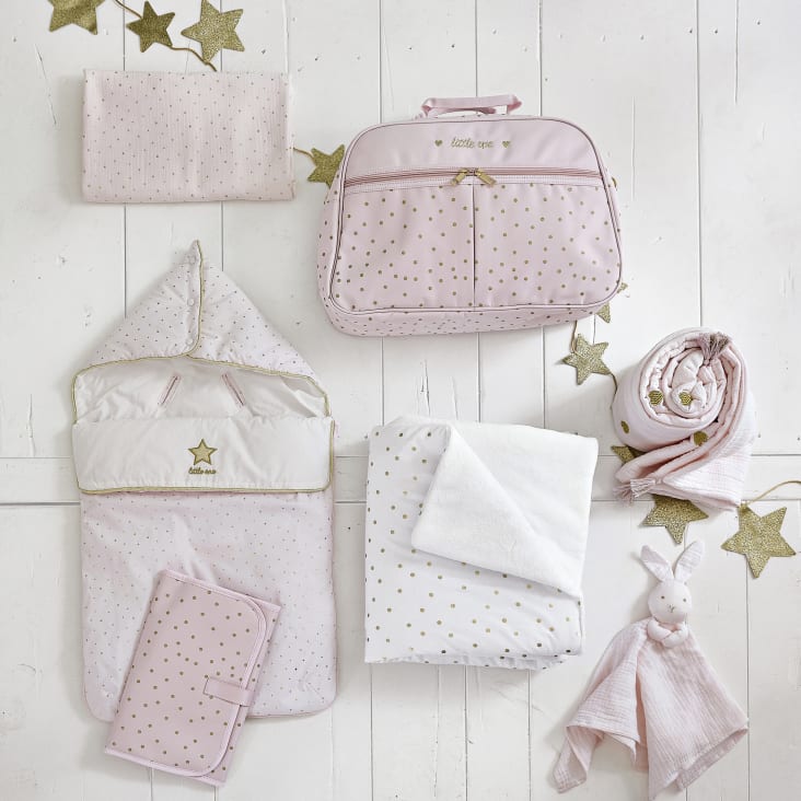 Maisons Du Monde Bird Song - Conejo Rosa De Peluche De Algodón Orgánico Rosa
