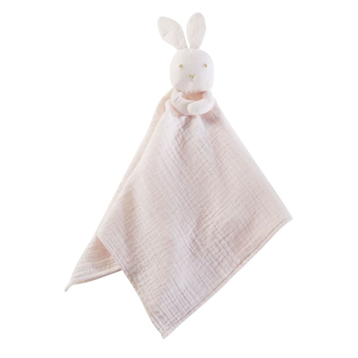 Maisons du Monde Bird Song - Conejo rosa de peluche de algodón orgánico rosa