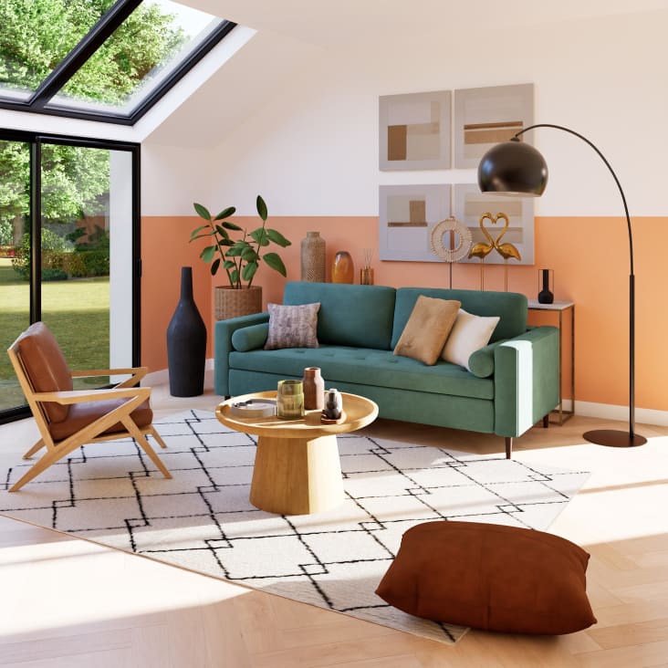 Maisons Du Monde Black Sphere - Lámpara De Pie De Metal Negro Al.195cm BLACK SPHERE