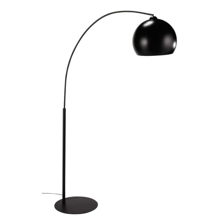 Maisons du Monde Black Sphere - Lámpara de pie de metal negro Al.195cm BLACK SPHERE