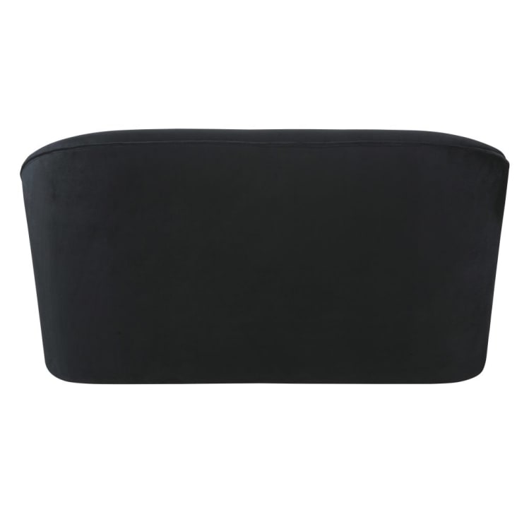 Maisons Du Monde Blackhill Business - Banco Profesional De 2/3 Plazas De Terciopelo Negro