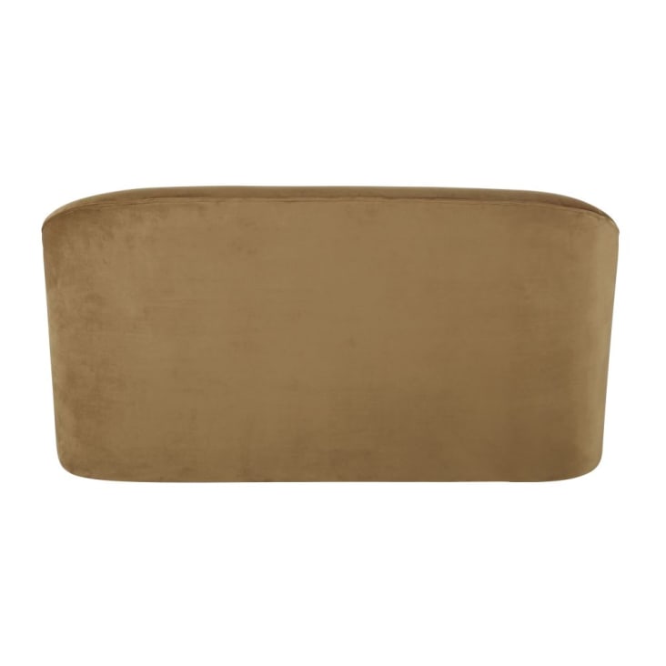 Maisons Du Monde Blackhill Business - Banqueta Profesional 2/3 Plazas De Terciopelo Ocre