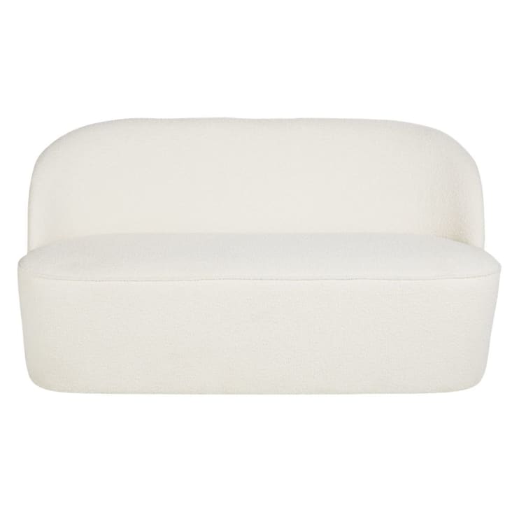 Maisons du Monde Blackhill Business - Banqueta profesional de dos plazas en color blanco